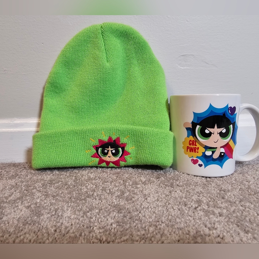 Power Puff Girl Buttercup Hat Mug Bundle
